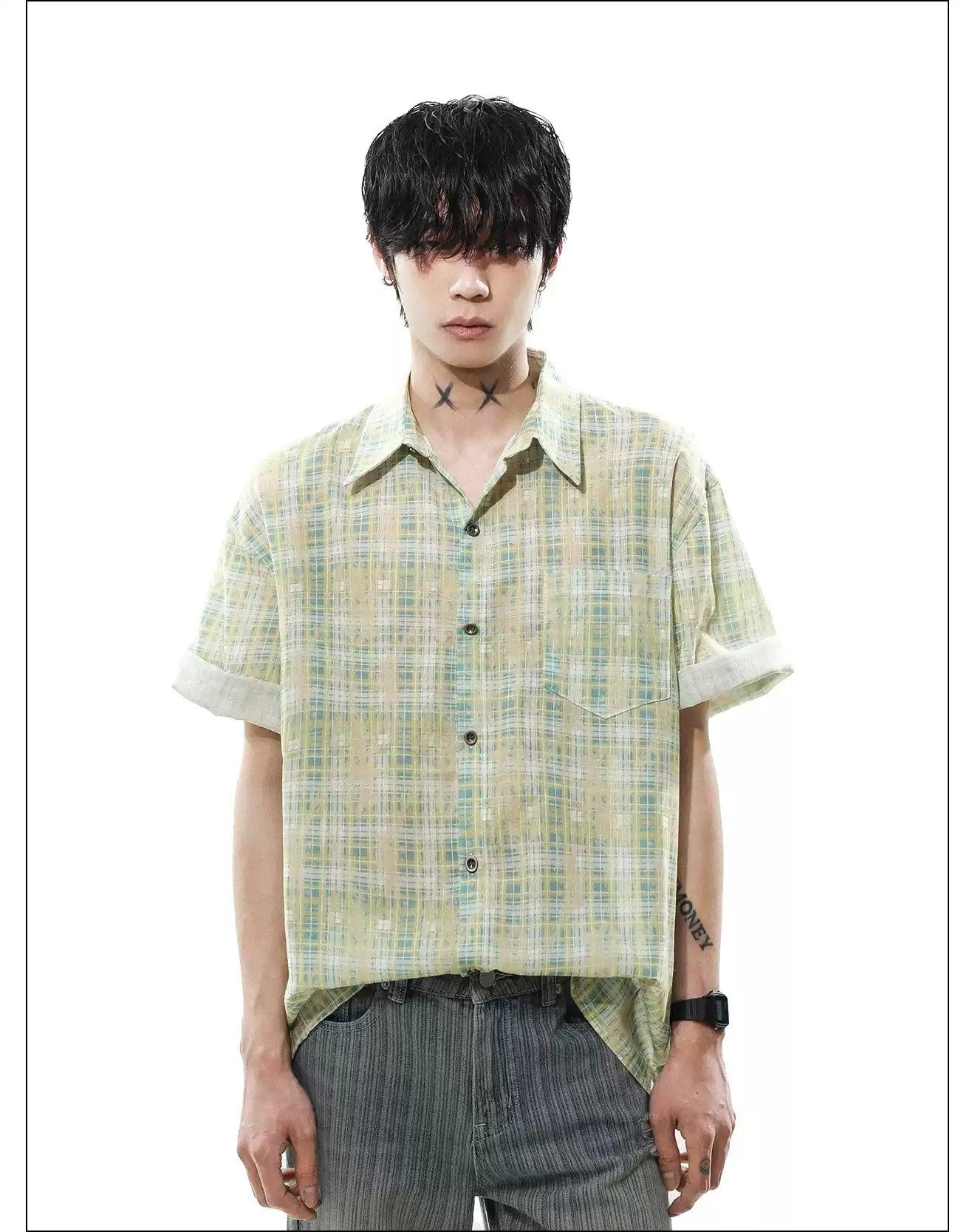 Essential Plaid Button-Up Shirt