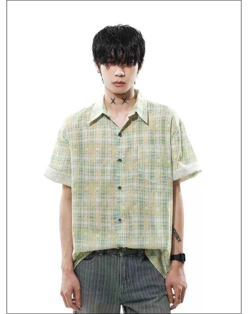 Essential Plaid Button-Up Shirt