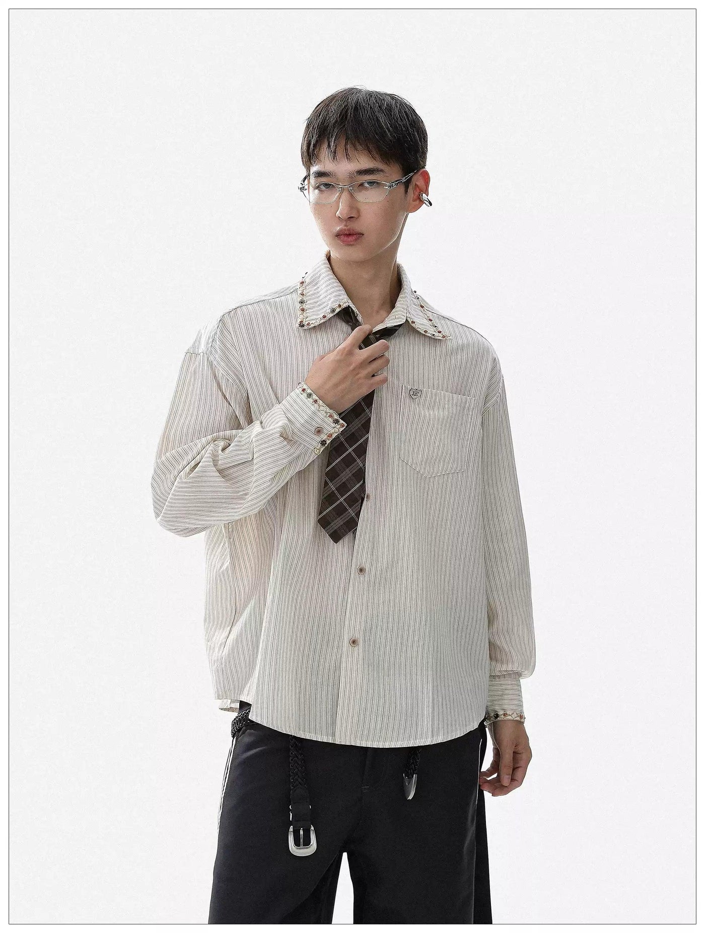 Vintage Striped Long Sleeve Shirt