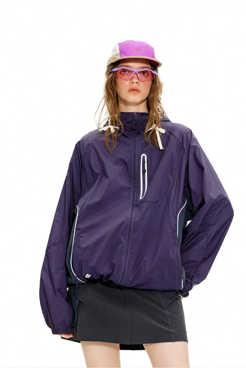 Lightweight UV-Protective Windbreaker Hooded Jacket