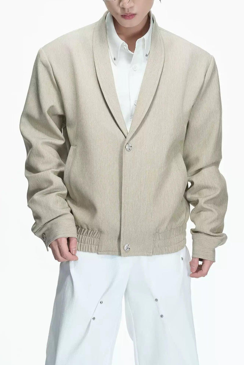 Detachable Layer Ruched Hem Jacket