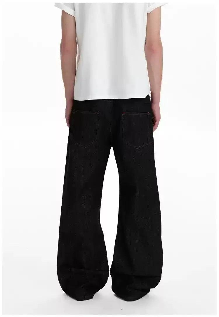 Tilt Button Flared Jeans