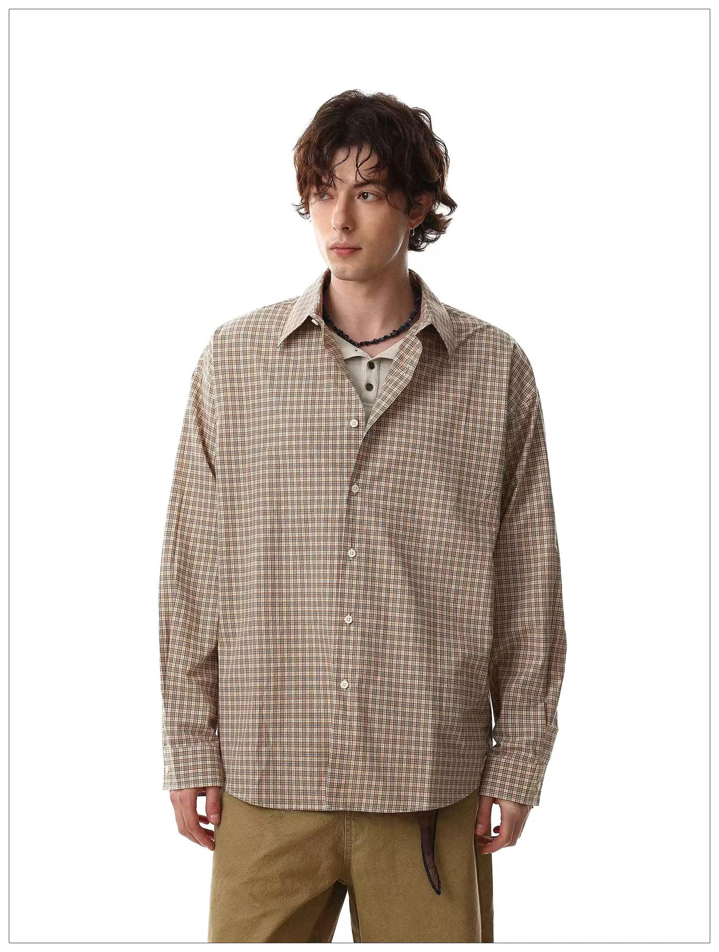 Classic Gingham Button-Down Shirt
