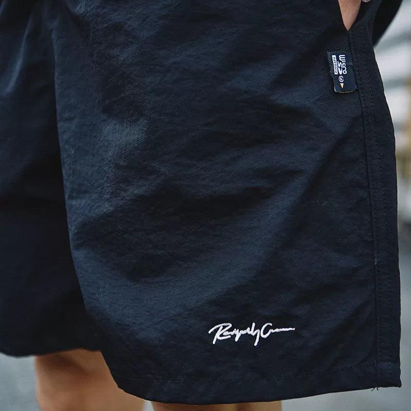 Side Pockets Nylon Shorts