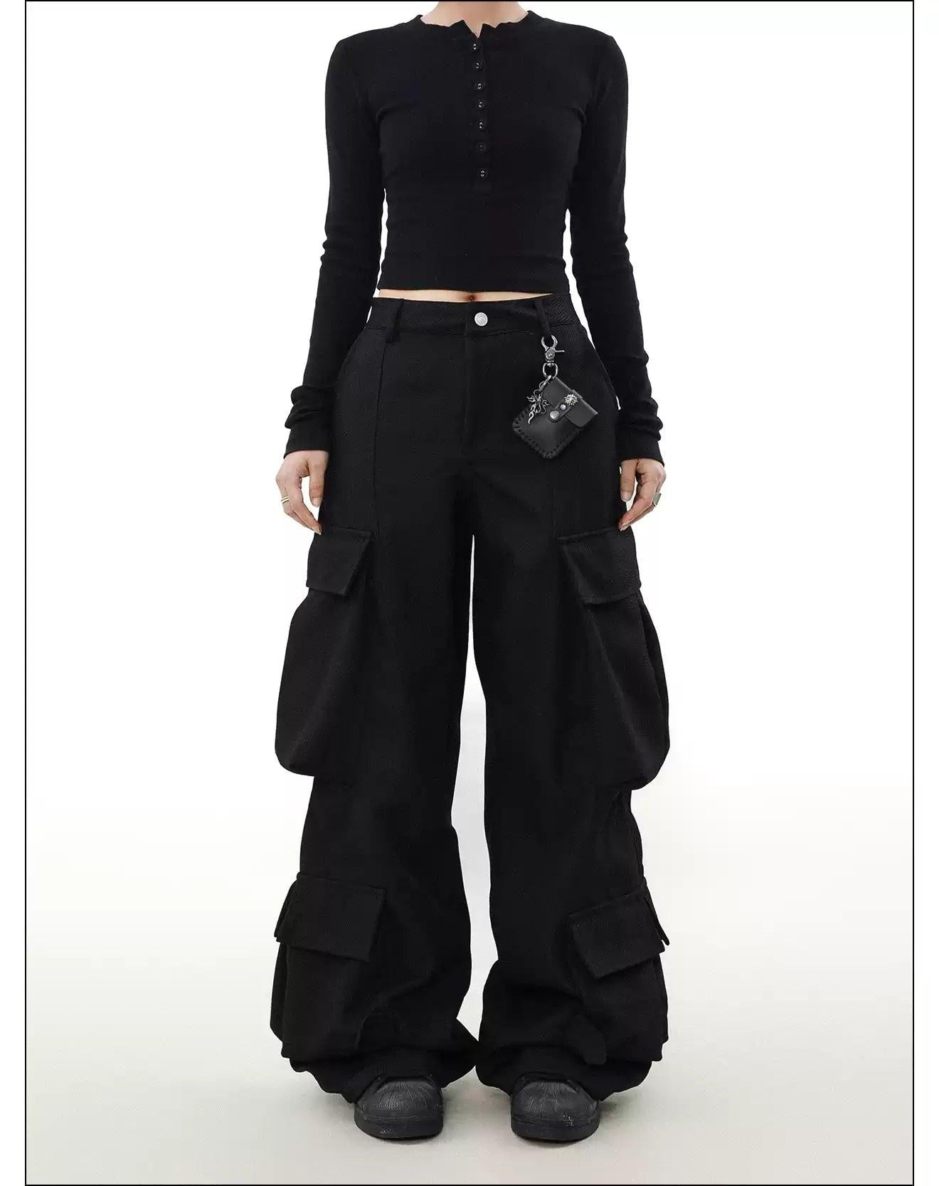 Textured Style Cargo Pants