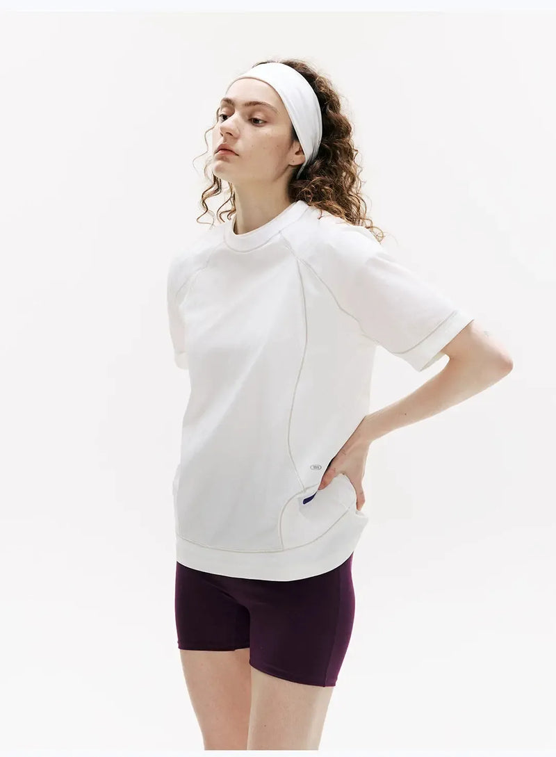 Spliced Panel Sports T-Shirt