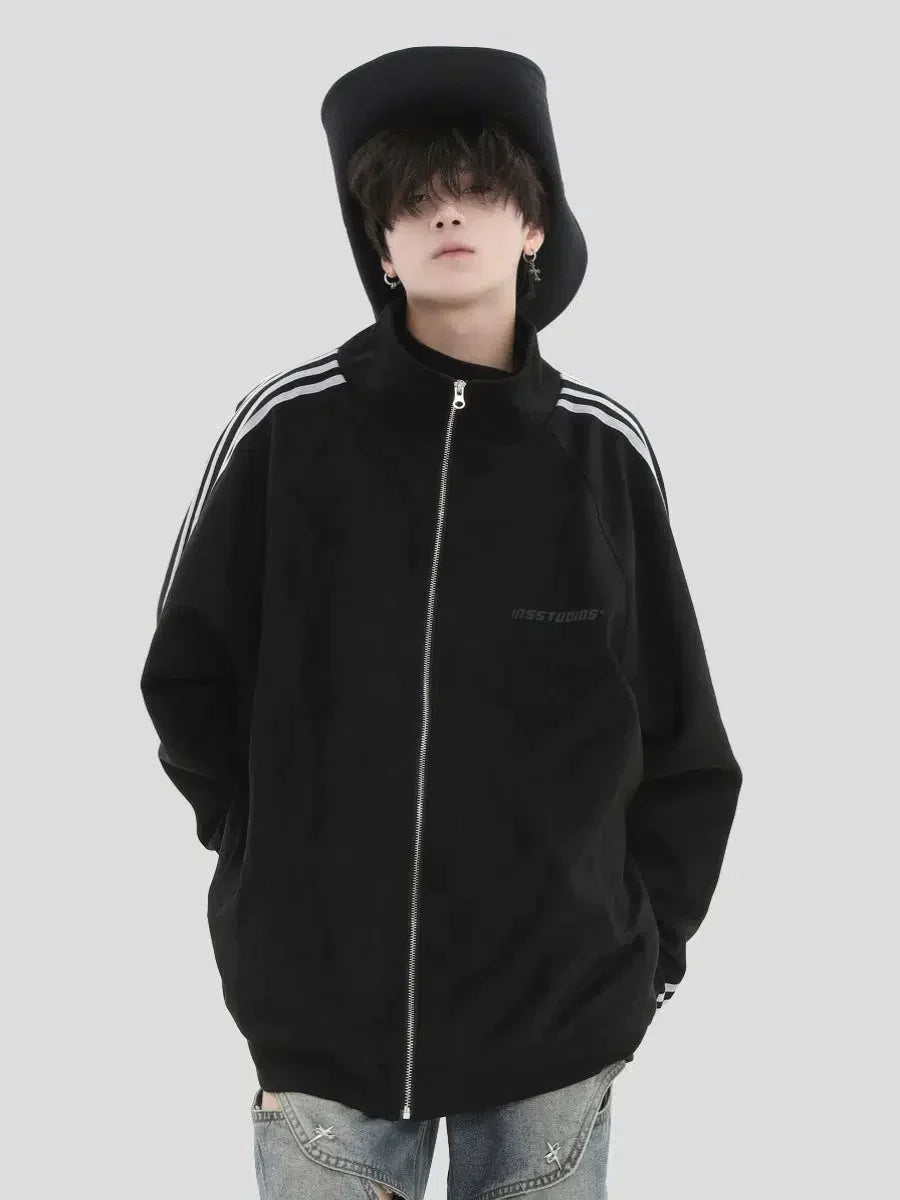 Zip-Up Side Lines Jacket