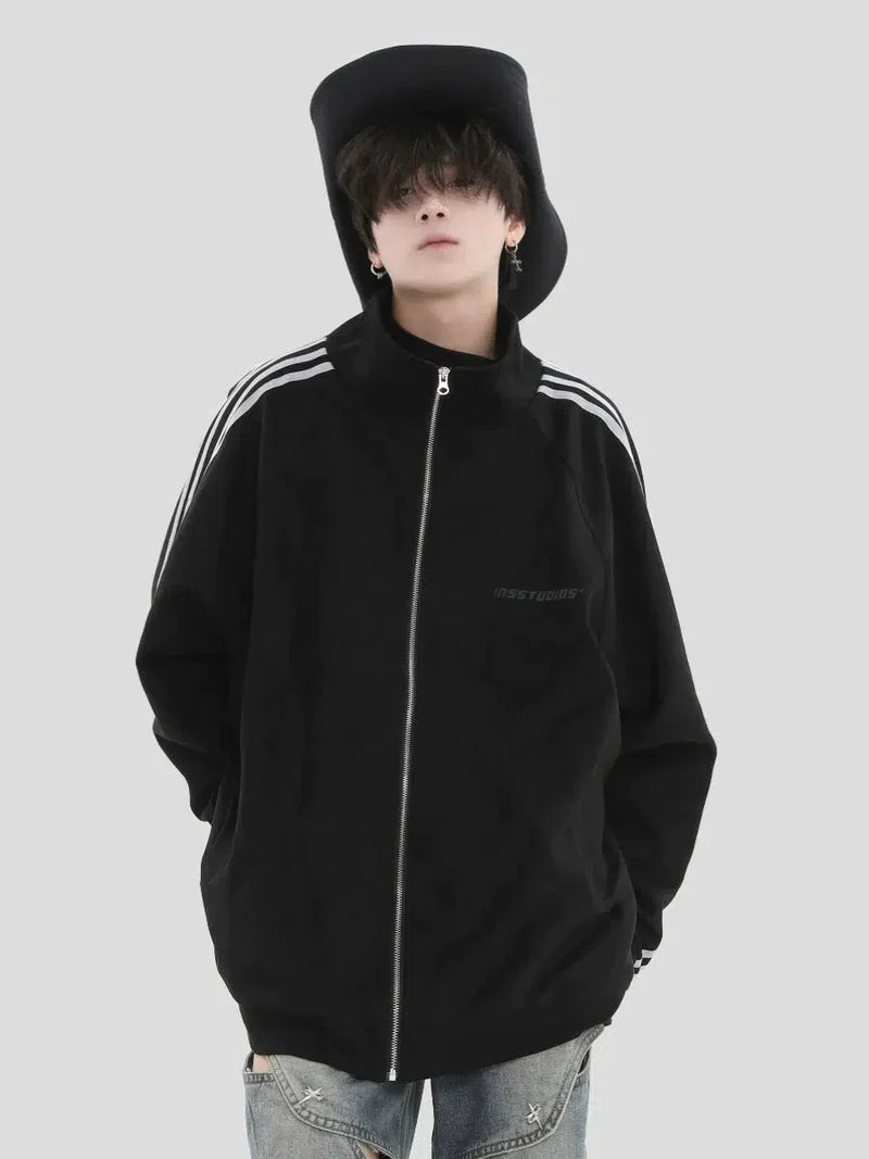 Zip-Up Side Lines Jacket