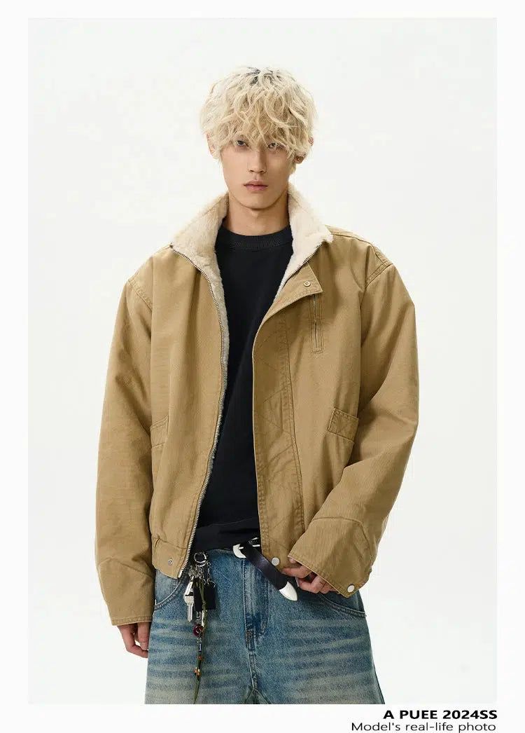 Plushy Boxy Cut Short Jacket