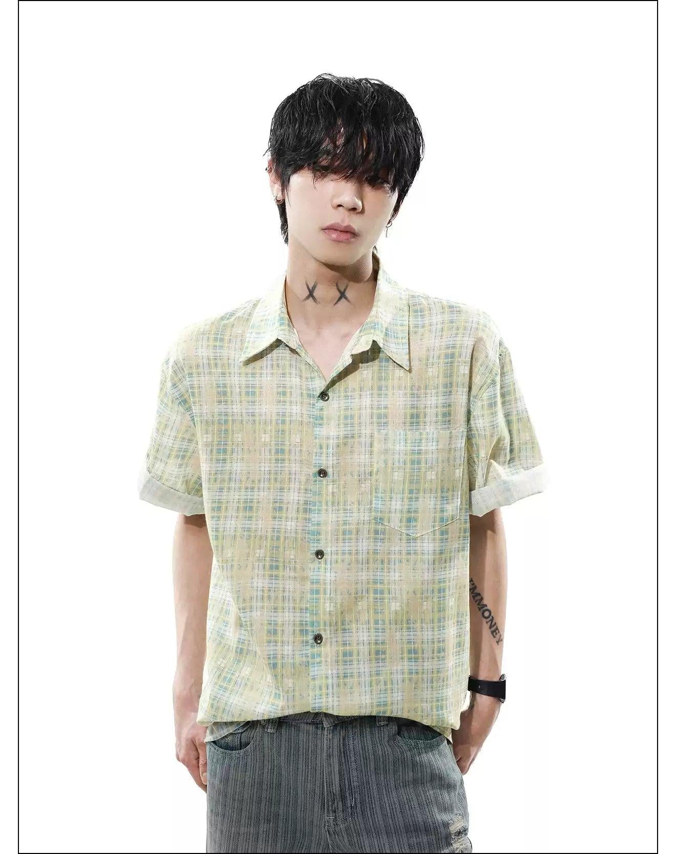 Essential Plaid Button-Up Shirt