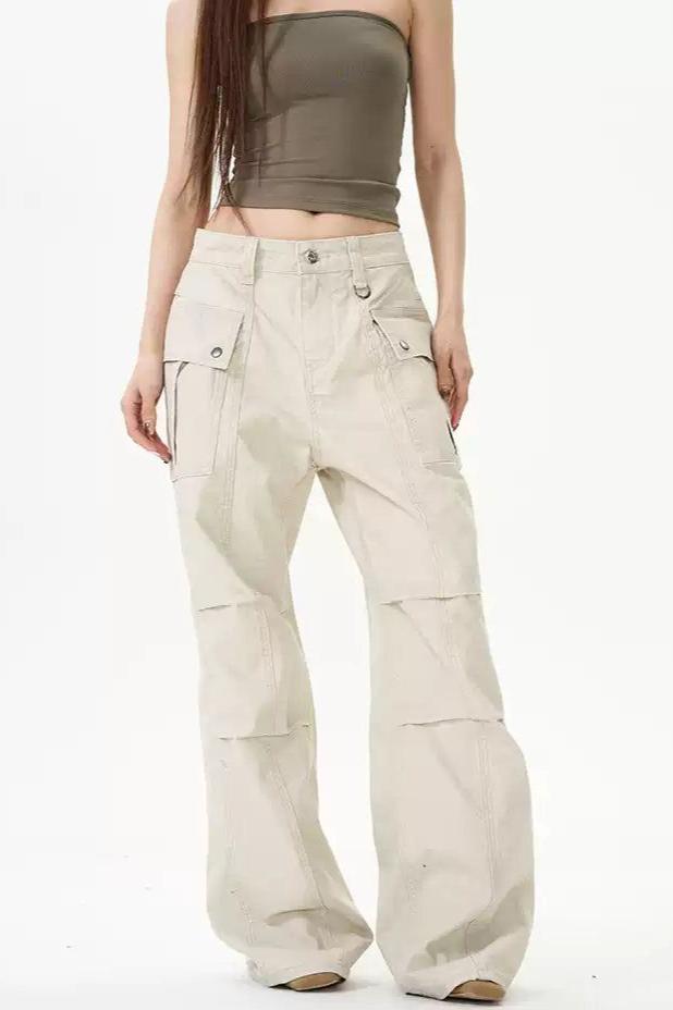 Washed Carpenter Style Jeans