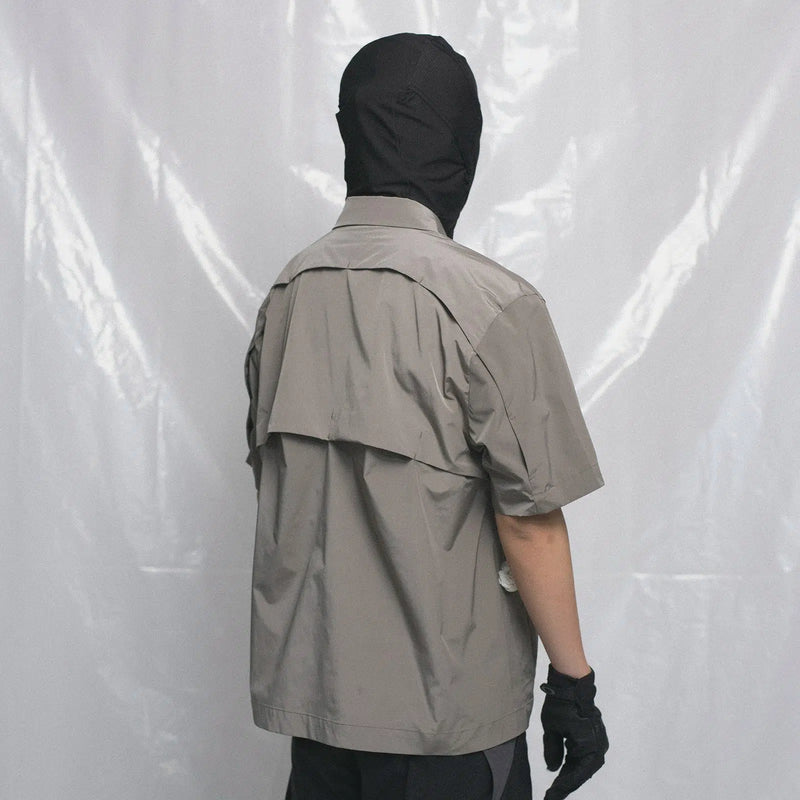 Boxy Hidden Buttons Classic Shirt