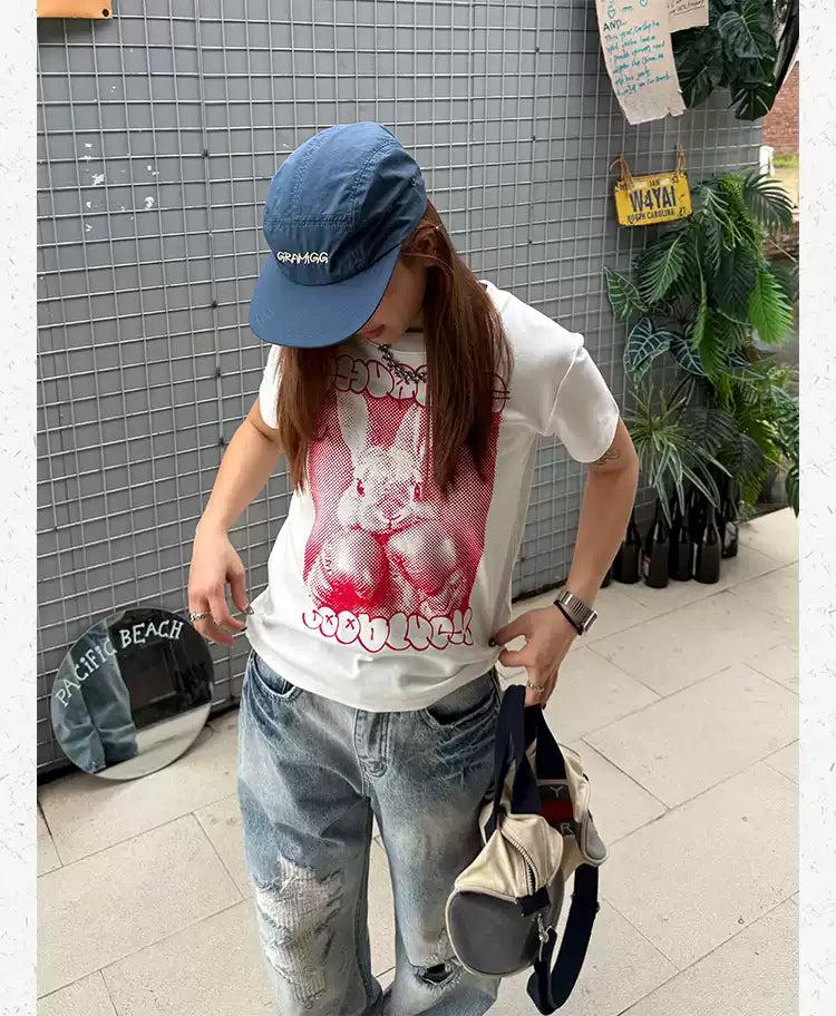 Graphic Print Cropped T-Shirt