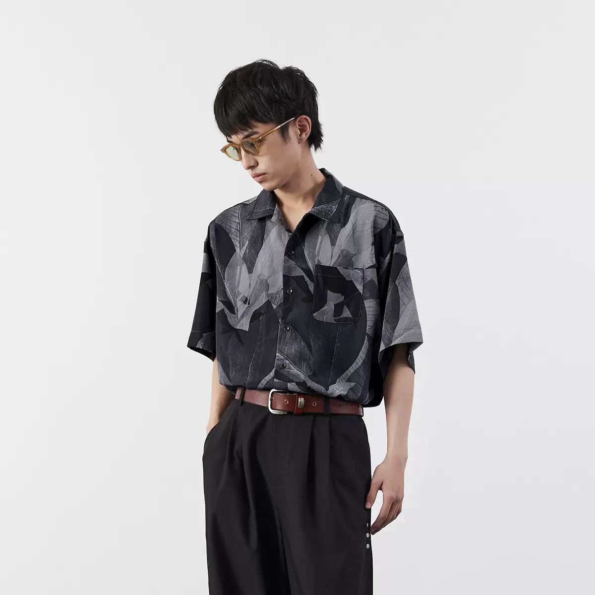 Abstract Leaves Detail Shirt