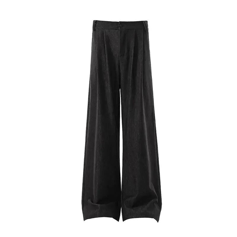 Drapey Pleated Wide Leg Trousers