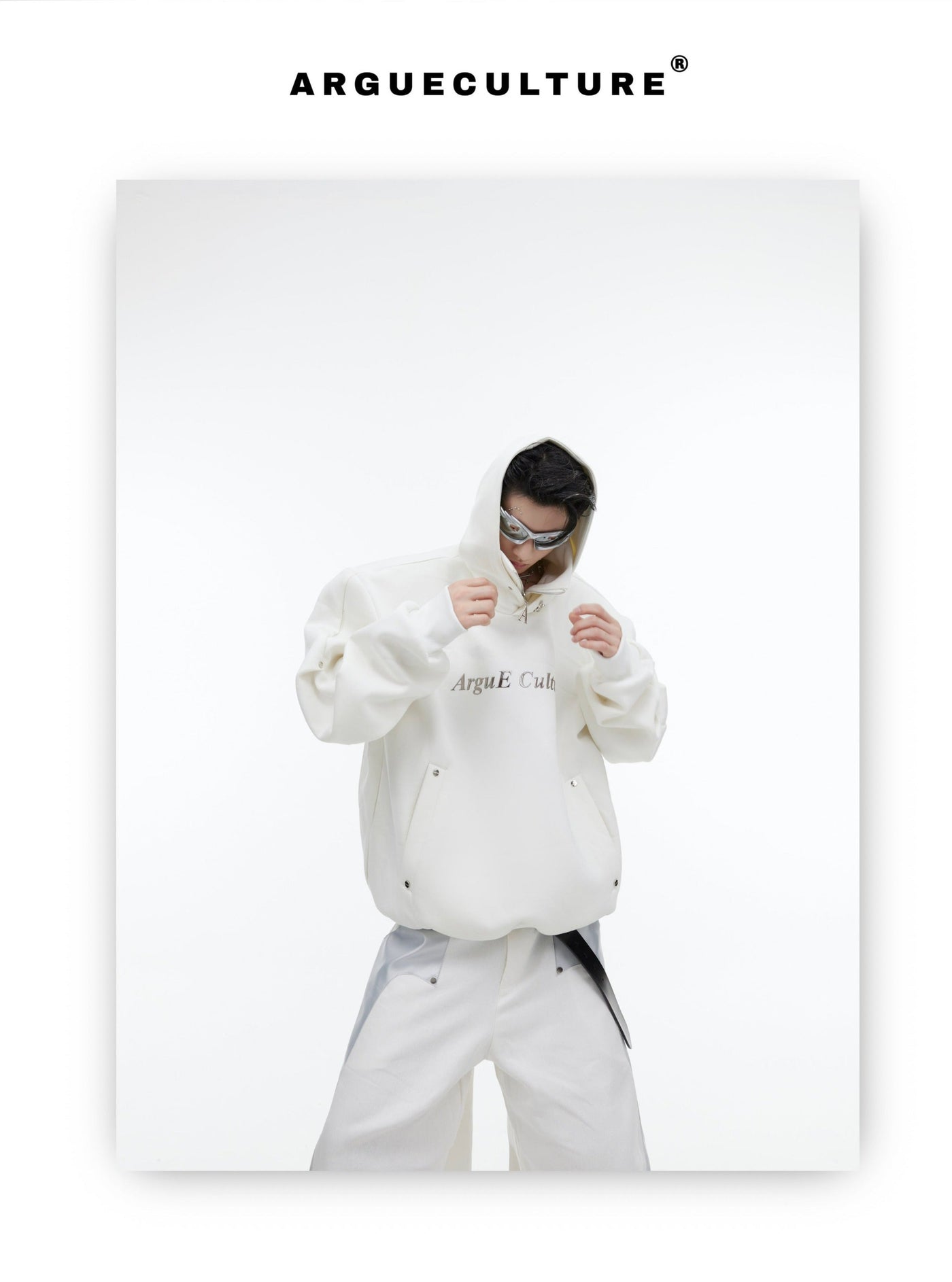 Sequin Blaze Metal Buttons Hoodie