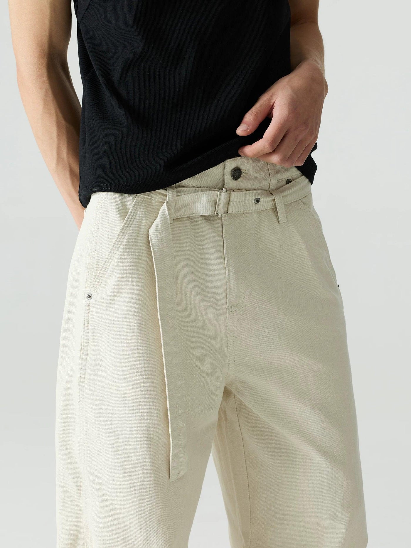 Detachable Strap Cargo Pants