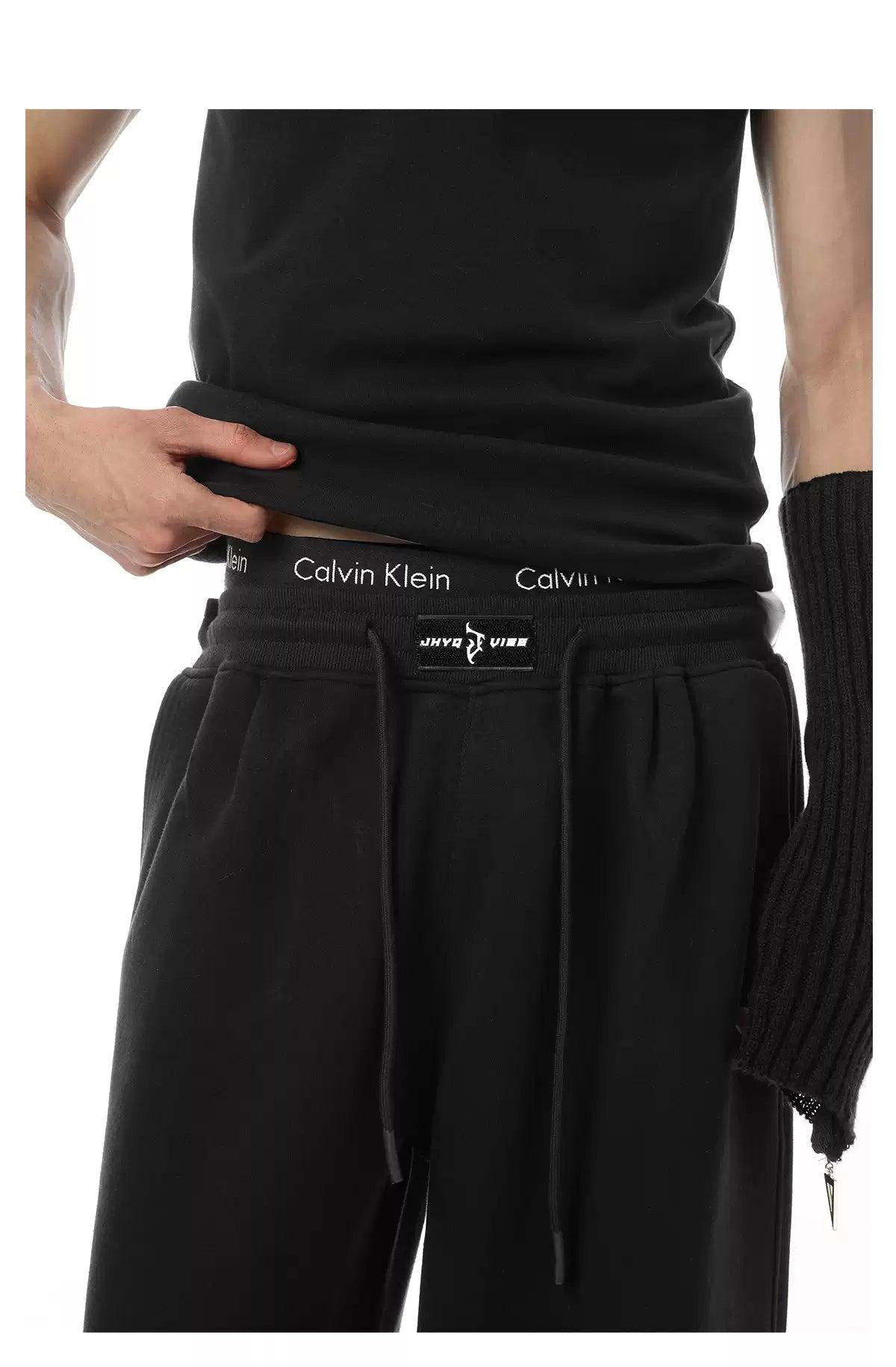 Drawstring Straight Leg Sweatpants