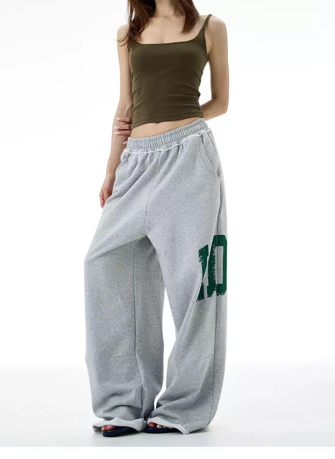 Smudges Print Gartered Sweatpants