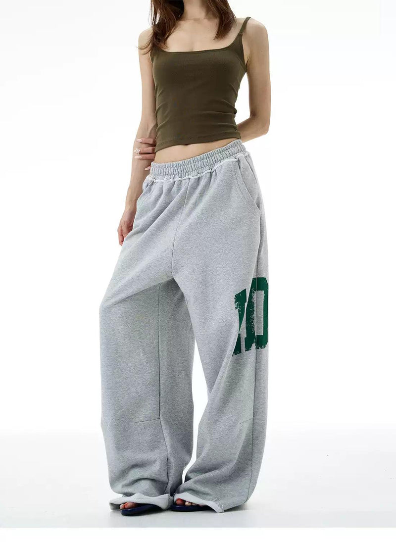 Smudges Print Gartered Sweatpants