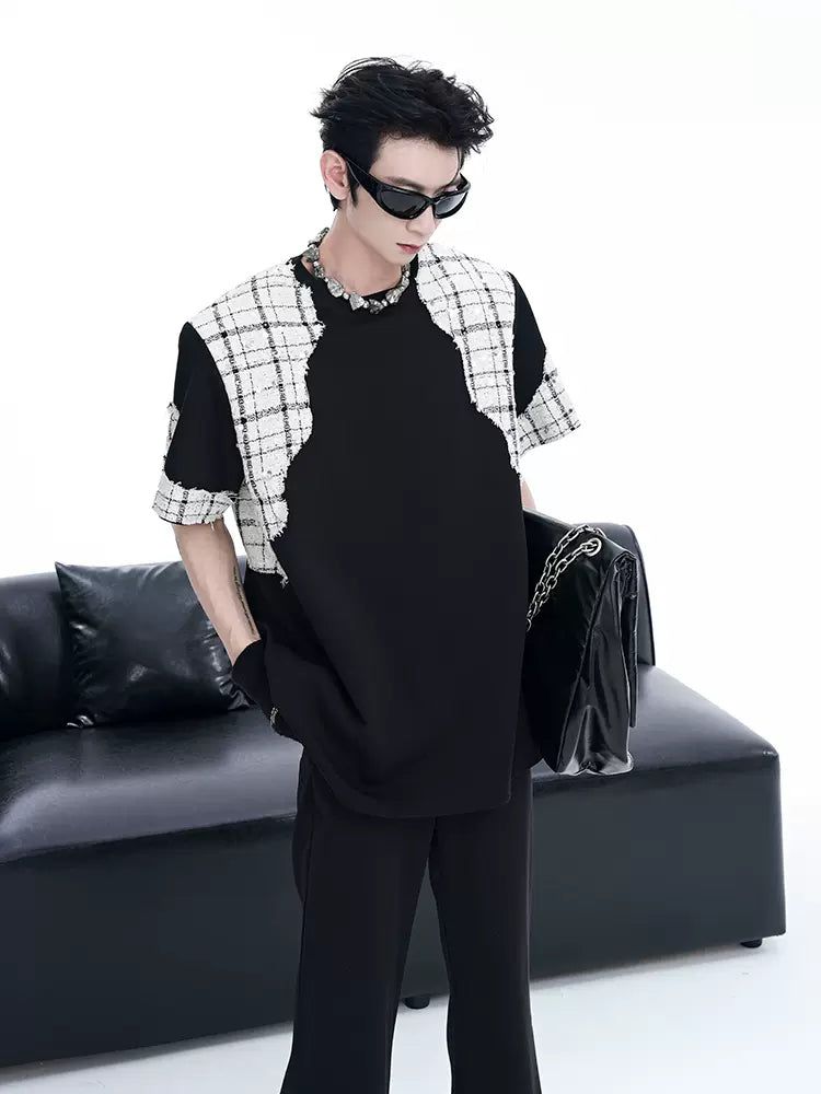 Spliced Parisian Style T-Shirt