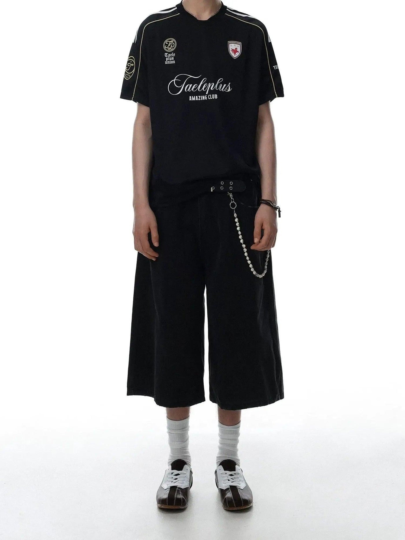 Cropped Wide Leg Shorts