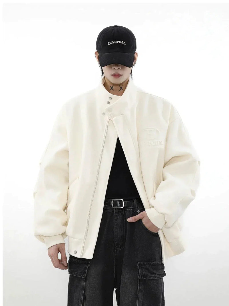 Woolen Clean Solid Color Jacket