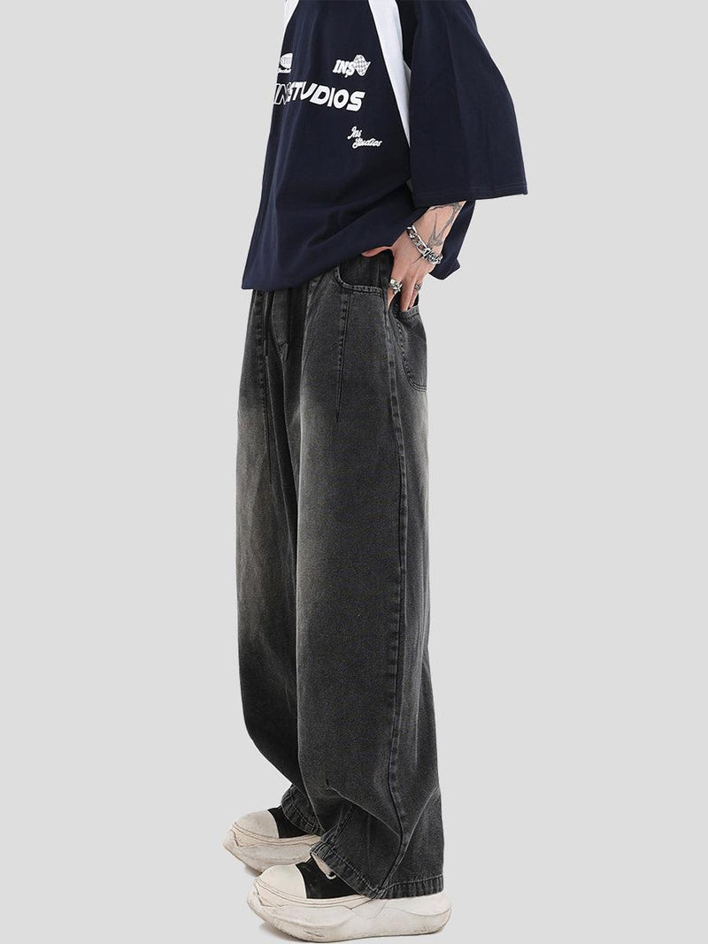 Gradient Wide Leg Jeans