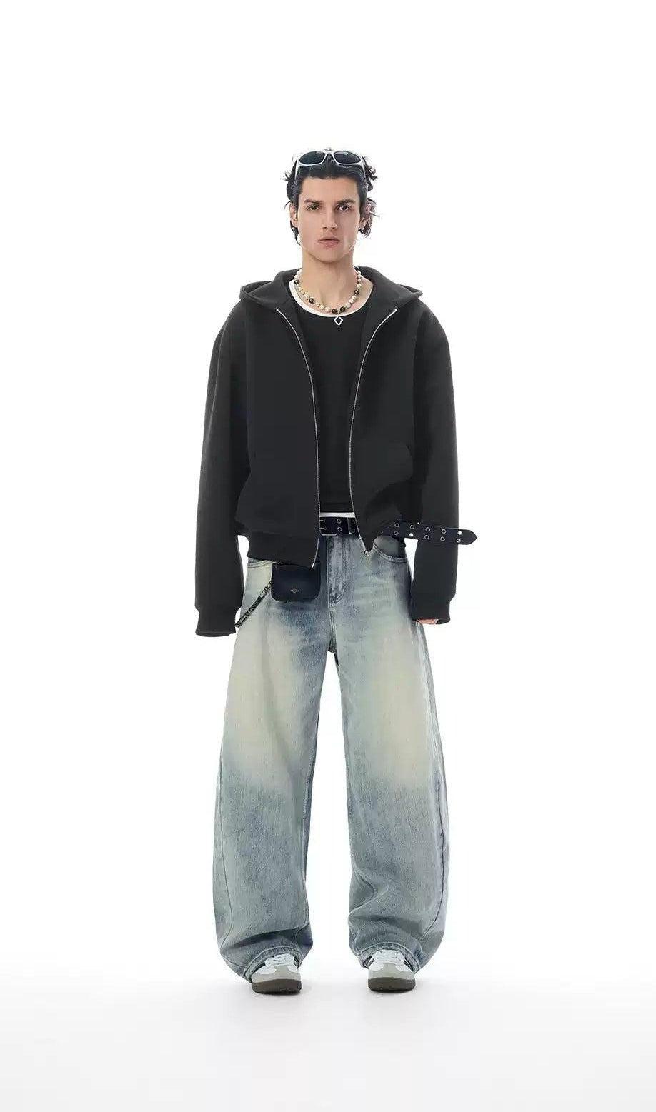 Clean Fit Boxy Zipped Hoodie