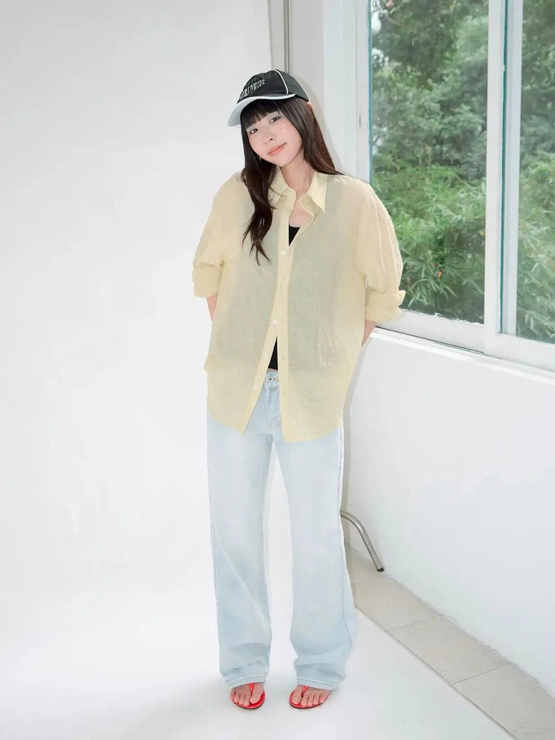 Lightweight Loose Striped Shirt