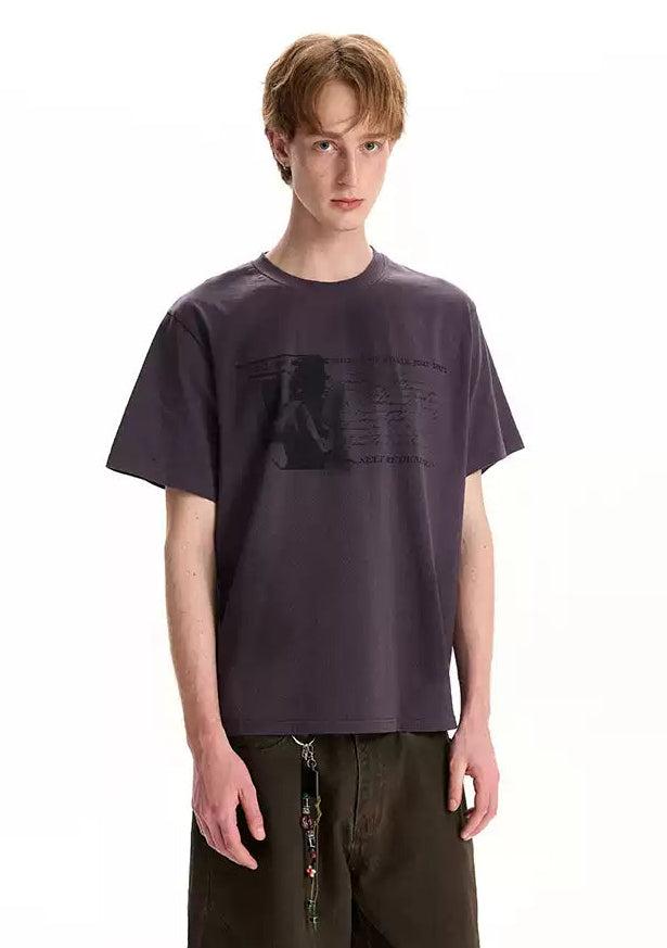 Ink Print Detail T-Shirt