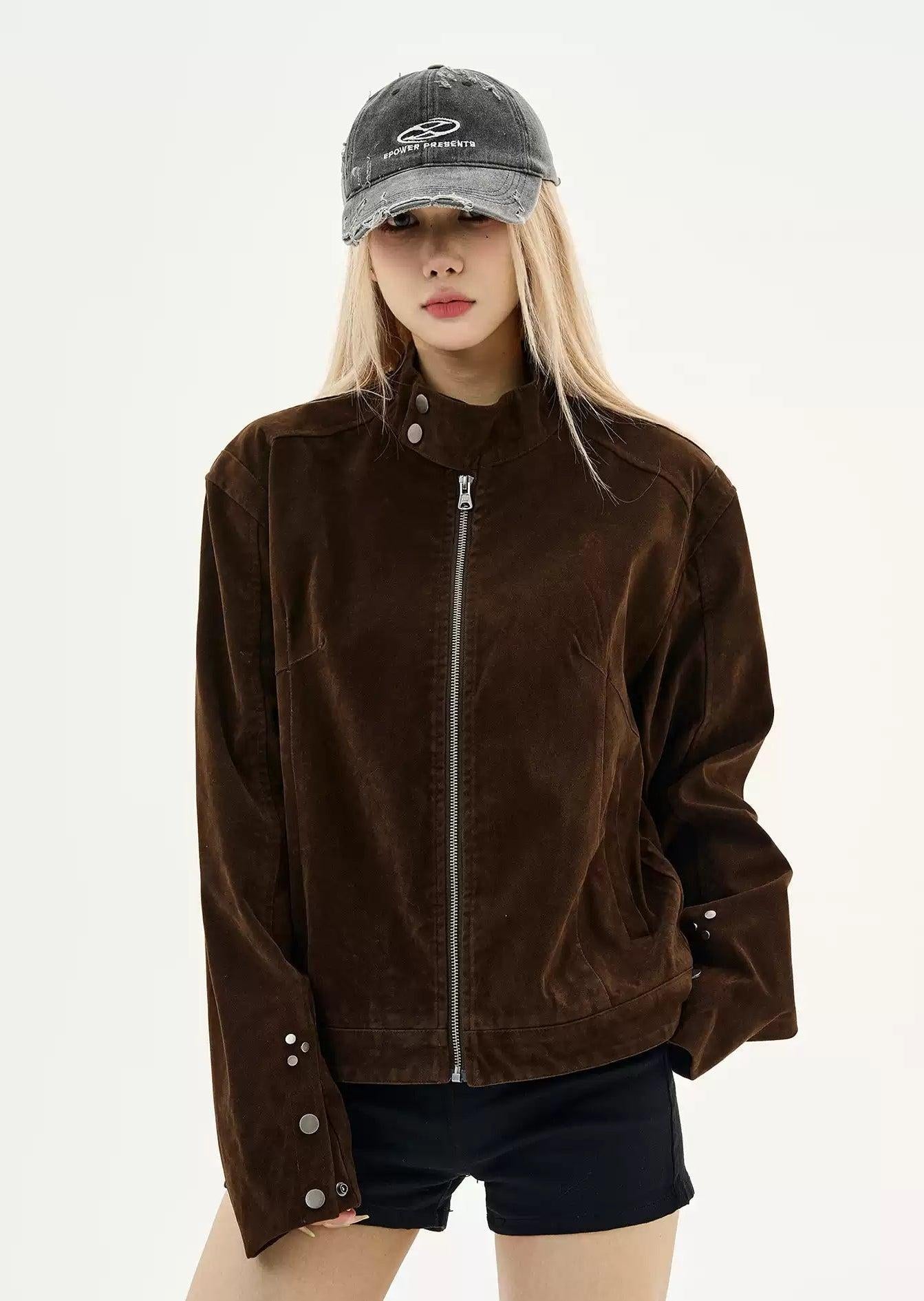 Clean Fit Micro Suede Jacket