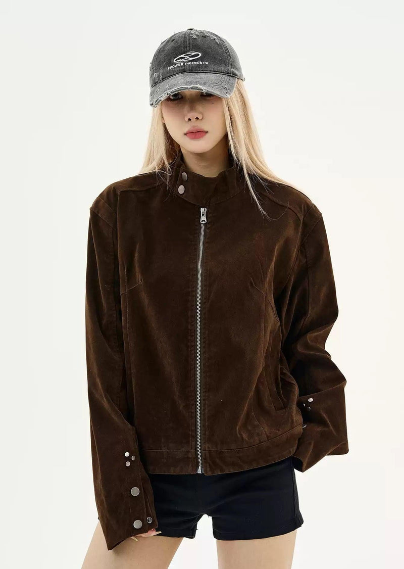 Clean Fit Micro Suede Jacket