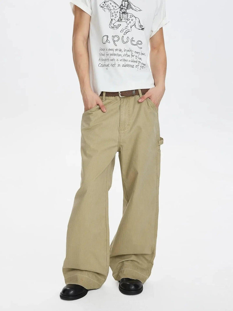 Relaxed Straight Cargo Pants