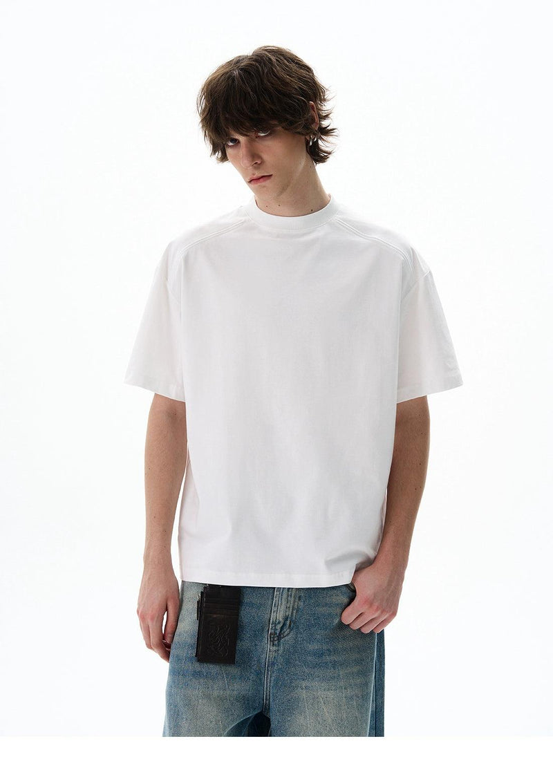 Solid Mock Neck T-Shirt