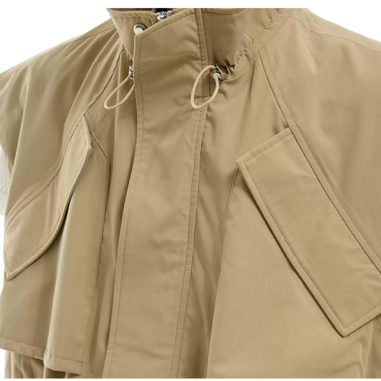Drawstring Cargo Vest & Slant Pocket Pants Set