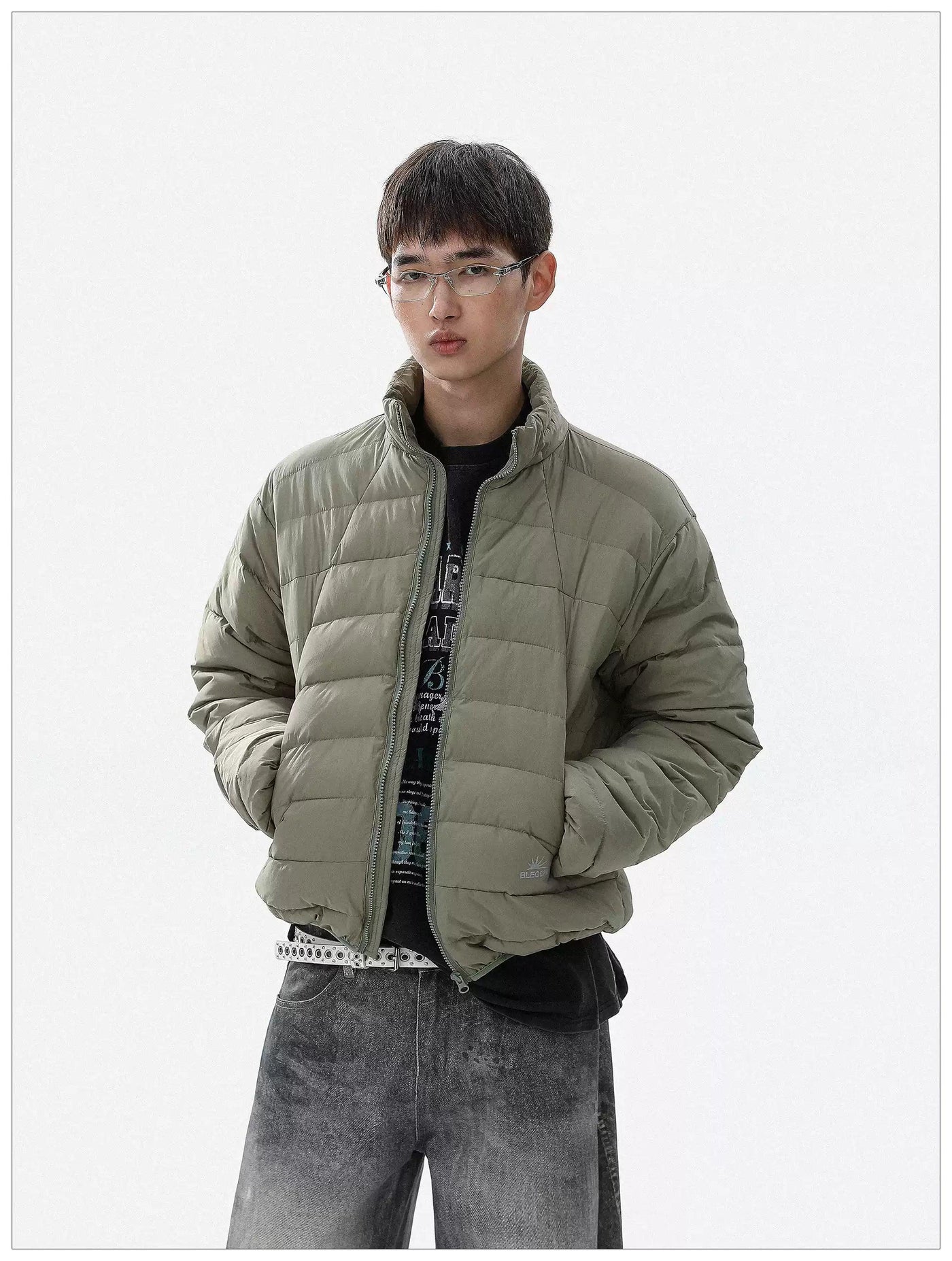 Quilted Stand Collar Down Jacket