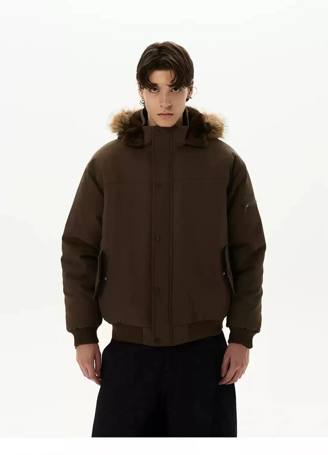 Faux Fur Lined Hood Jacket