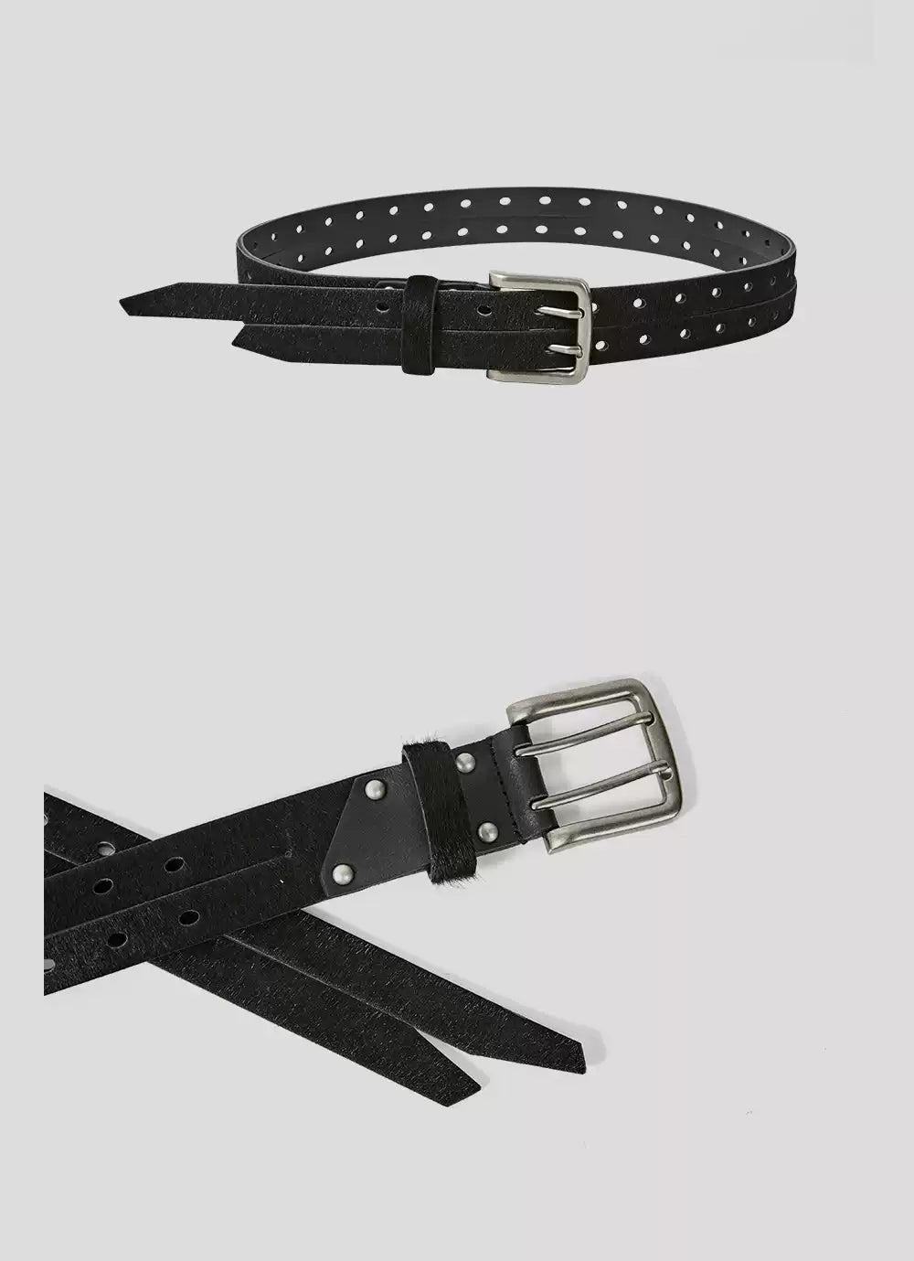 Double-Prong Hollowed Belt