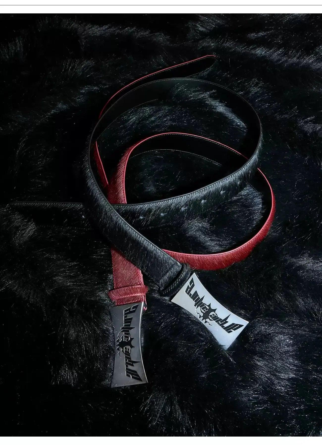 Metallic Logo Belt