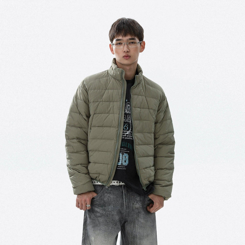 Quilted Stand Collar Down Jacket