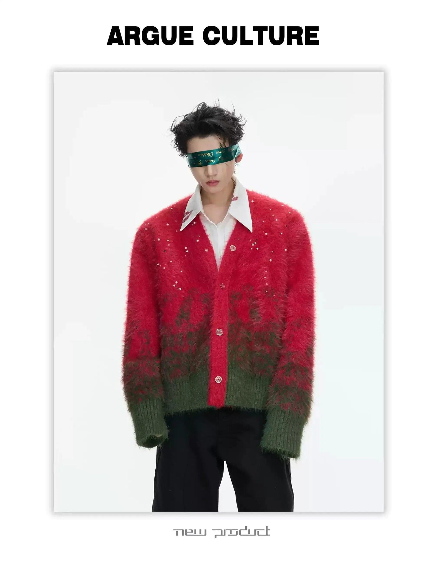 Ombre Style Knit Cardigan