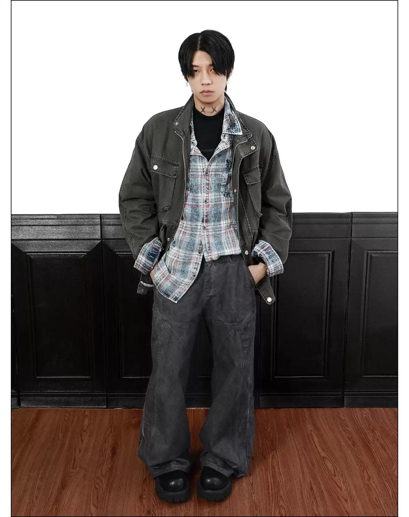 Heavy Washed Four-Pocket Jacket