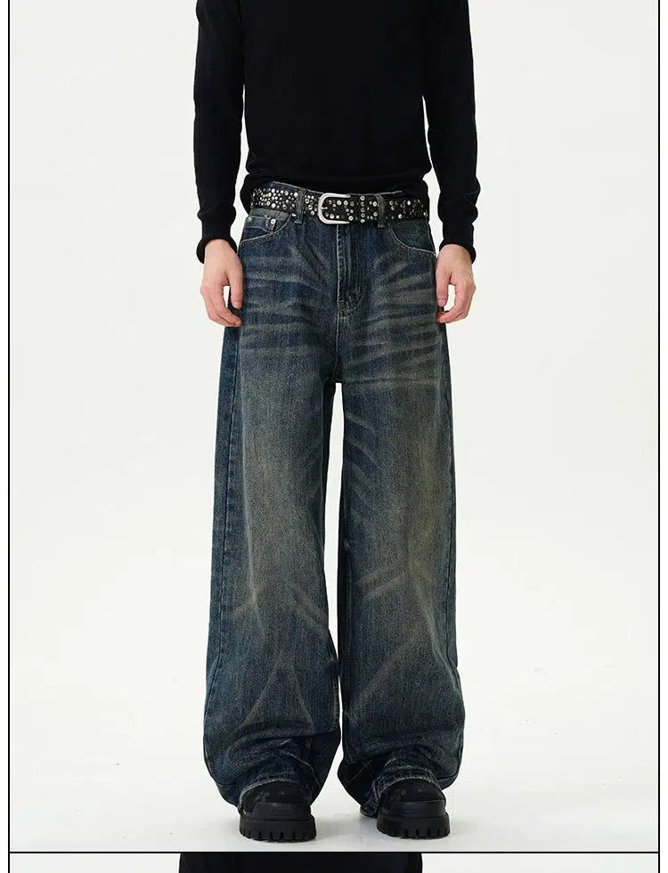 Cat Whisker Pattern Jeans