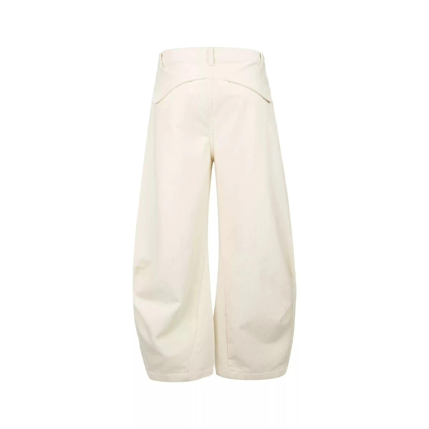 Plain Corduroy Barrel Jeans