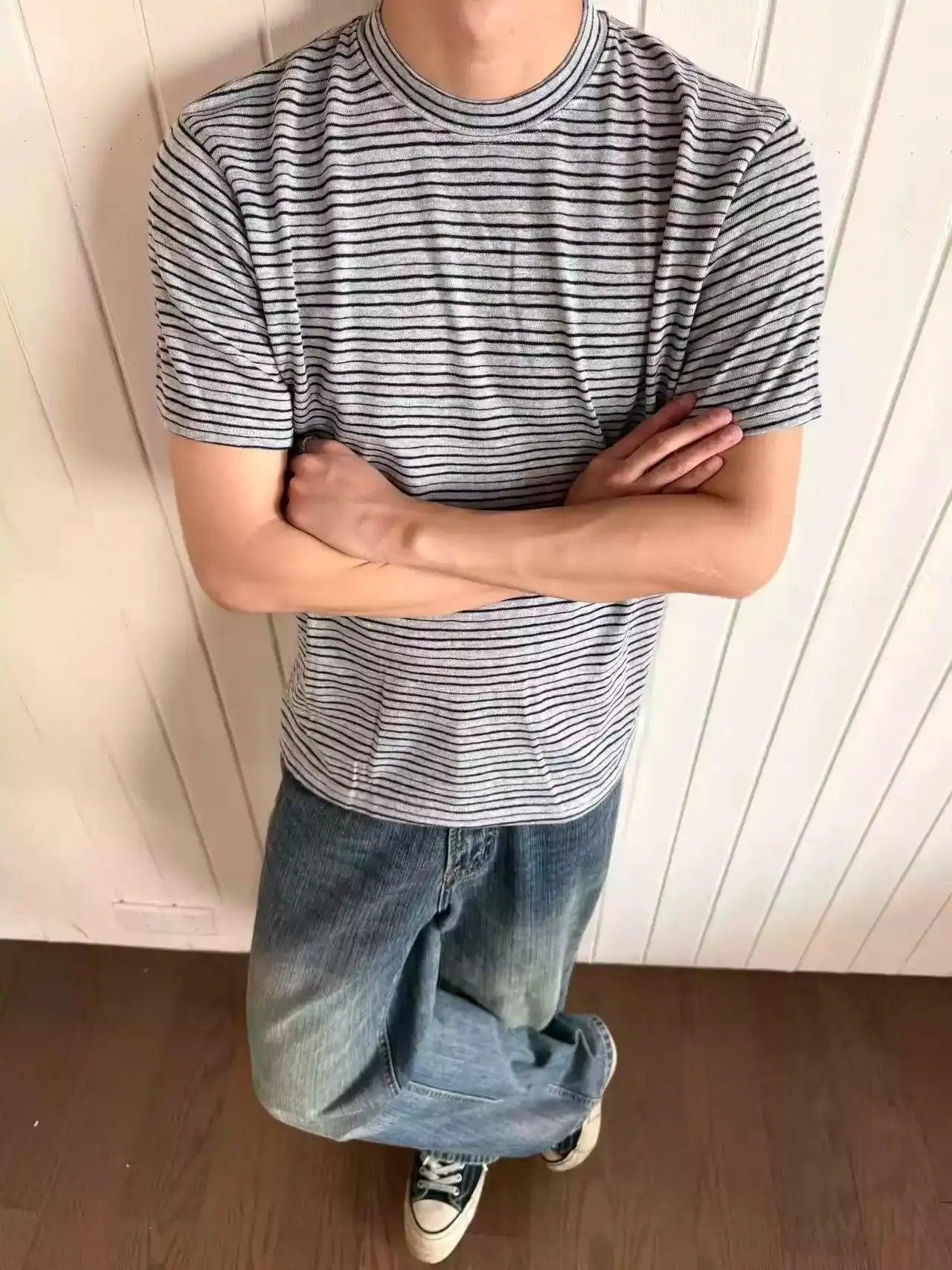 Striped Casual Style T-Shirt