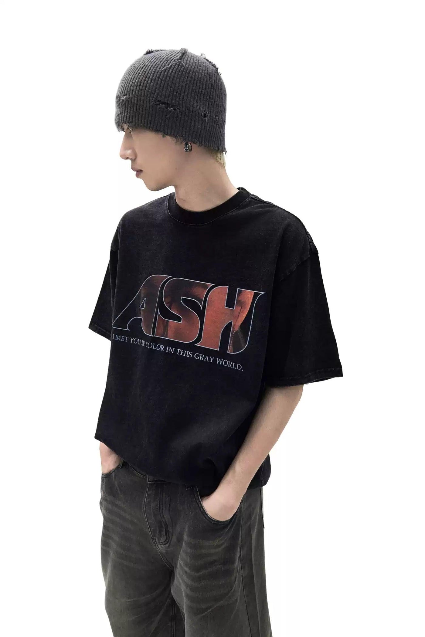 Ash Logo Print T-Shirt