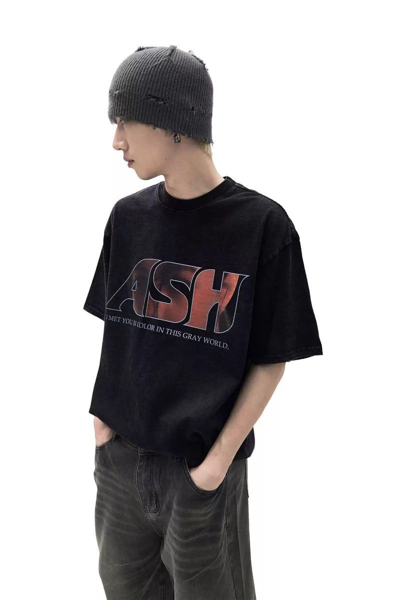 Ash Logo Print T-Shirt