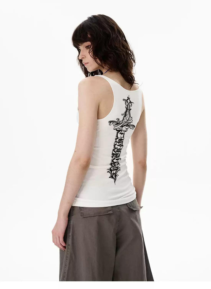 Graphic Print Tank Top