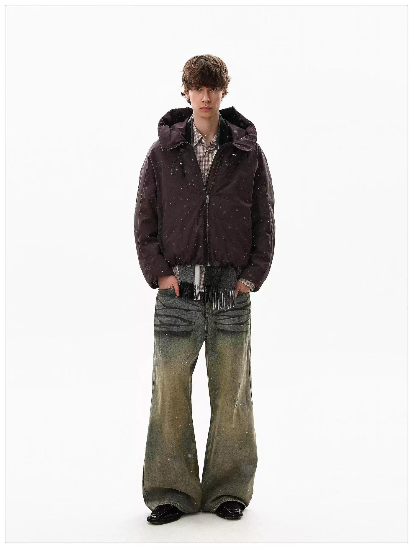 Structured Big Hood Down Jacket